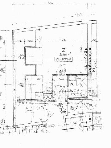 z_Grundriss - VERMIETET! 1190 Wien: Helle Single-Wohnung - Nähe Hugo-Wolf-Park - Dachgeschoss