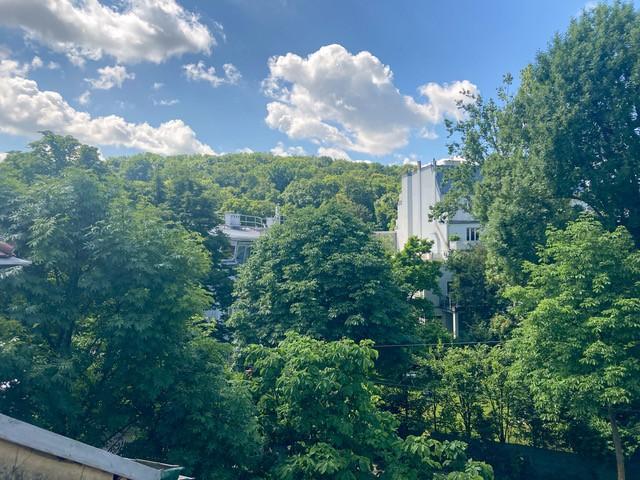 h Ausblick Balkon - 1130 Wien/Althietzing: Schöne Wohnung mit Balkon - beste Hietzinger Lage - ruhig und hell - Blick ins Grüne